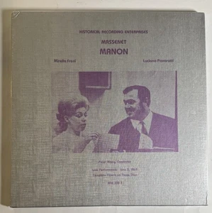 Massenet Manon Pavarotti Freni Maag Live Historical Recording 3-LP - Imagen 1 de 2