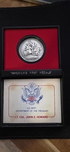 MONEDA DE LAS PRIMERAS MEDALLAS AMERICANAS - LIT. COL. JOHN E. HOWARD - Imagen 1 de 2