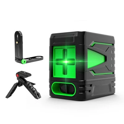 MARKE AUFHEBEN 30m Line Laser Level Kreuzlinienlaser Selbstnivellierend Wasserwaage L-Halterung