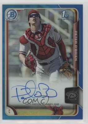 2015 Bowman Chrome Prospects Blue Refractor /150 Peter O'Brien #BCAP-PO Auto - Image 1 of 2
