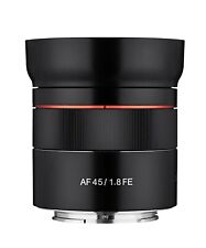  Rokinon AF 45mm f/1.8 Compact Auto Focus FE Lens for Sony E