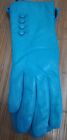 new 100% real goat leather sky blue glove size :S    ,For palm 15-16 CM