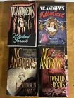 V C Andrews 4 Book Lot Paperback Wicked Forest Hidden Jewel Flames Twisted Roots