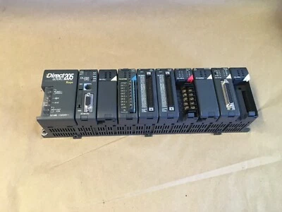 AUTOMATION DIRECT D2-09B DIRECT LOGIC 205 KOYO 9-SLOT PLC w/ 9 I/O MODULES - Image 1 of 4