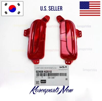 Reflectores de lámpara de parachoques trasero izquierda + derecha (juego 2 piezas) ⭐OEM⭐ Kia Soul 2023-2024 Foto 1 de 4
