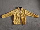 Nautica Competition Windbreaker With Hood And Zippers Large Yellow Vintage