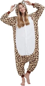 Animal All in One Womens Size Medium Leopard Sleepsuit Fancy Dress - Picture 1 of 14