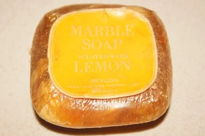 Jabón de mármol de REVLON perfumado con limón vintage años 60 70 baño cocina retro Foto 1 de 3