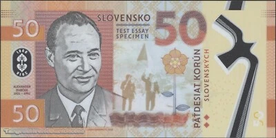 DWN - SLOVENSKO 50 Korún 2018 UNC Polymer A00XXX - Private issue - Image 1 of 2