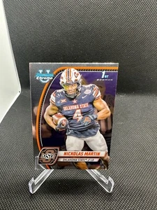 2024 Bowman Chrome U Nickolas Martin 1st Bowman ROOKIE #199 - Oklahoma State - Picture 1 of 2