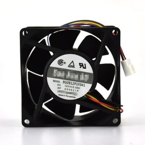 Chassis Cooling fan 9G0812P1F041 for Sanyo Motherboard 4pin PWM 80*80*38mm 0.58A - Afbeelding 1 van 4