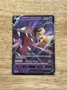 Pokémon TCG - Mawile V 070/195 Silver Tempest Holo Ultra Rare NM - Picture 1 of 2