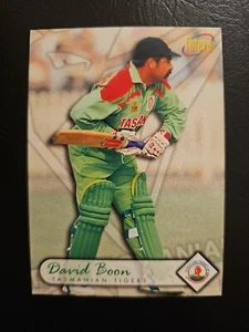 DAVID BOON 1996 Futera World Cup Tasmania Tigers Cricket Card #58 - Picture 1 of 2