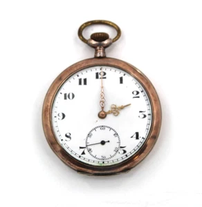 Antique Pocket Watch Silver 800 Ancre De Precision Swiss Rubis 29222 - Picture 1 of 9
