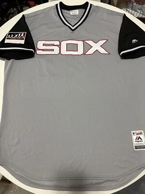 Majestic On Field Authentic White Sox Jose Abreu Little League jersey sz 52 2XL - Image 1 of 4