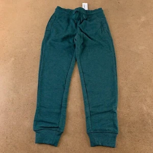 Old Navy Girls Jogger Sweatpants Green French Terry High-Waisted Pull On S New - Picture 1 of 5
