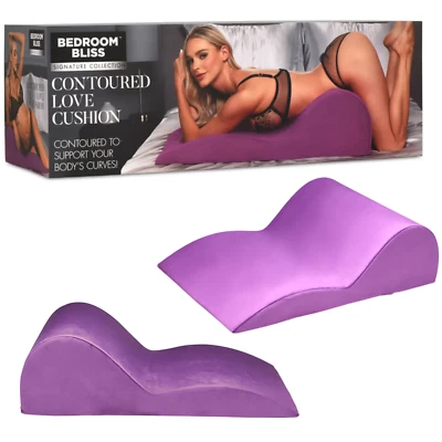 Velvet Couple Cushion Wedge Position Sex Aid Pillow Bondage Adult Sex Toy BDSM - Image 1 of 4