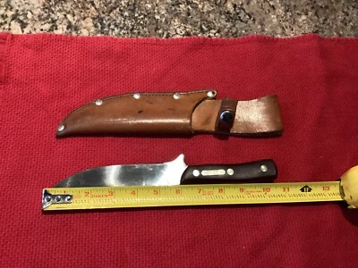 CUCHILLO FIJO VINTAGE SCHRADE 150T CIERVOS ASESINO CON FUNDA HECHO EN EE. UU. Foto 1 de 4
