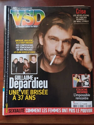 VSD du 18/10/2008; Guillaume Depardieu/ Coluche-Mesrine/ Warren Buffet - Photo 1/2