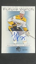 2022-23 SP Authentic Juuso Parssinen Retro Future Watch Auto /699 #RFWA-PA FTZY