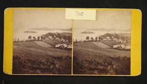 G. W. Wilson Stereoview #829 Luss Loch Lomond Scotland UK - BL708 - Picture 1 of 2