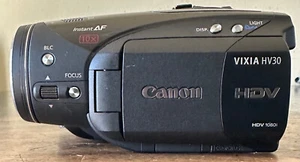 Canon Vixia HV30 3.1MP HDV 1080i Instant AF CMOS MiniDV Video Camcorder Black - Picture 1 of 11