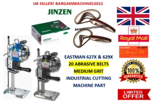 EASTMAN 627X&629X (20) ABRASIVE BELTS MEDIUM GRIT INDUSTRIAL CUTTING MACHINE P/T - Picture 1 of 3