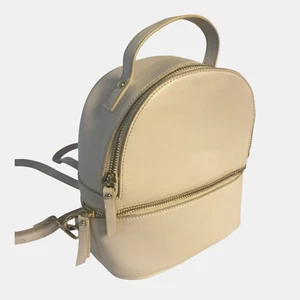 Mini zaino piccolo tasca zip borsa rosa chiaro cinghie ecopelle ragazza donna - Foto 1 di 14