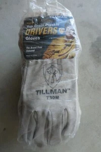 12 pairs TILLMAN 730M Top Grain Pig Skin Drivers Welding Gloves Medium M - Picture 1 of 5