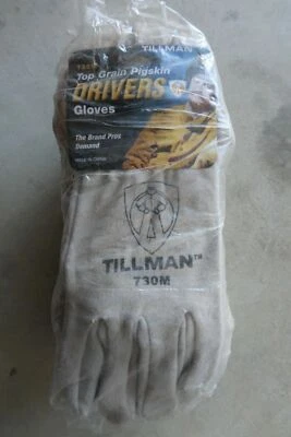 12 pairs TILLMAN 730M Top Grain Pig Skin Drivers Welding Gloves Medium M - Image 1 of 4