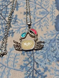Sparkly Crab Pendant And Necklace - Picture 1 of 2