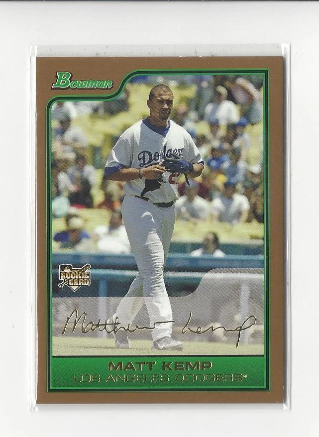 2006 Bowman Draft Gold #1 Matt Kemp RC Rookie Dodgers Marlins - Image 1 of 1