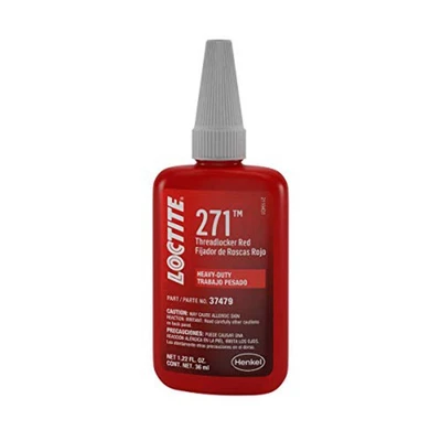 LOCTITE 271 Automotive Threadlocker Rojo - Bloqueo de rosca de alta resistencia, fluorescente Foto 1 de 4