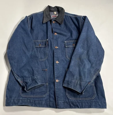 Abrigo Chaqueta Vaquera Vintage Big Mac Oscuro Talla 48 Tareas de Granero Hecho en Unión en EE. UU. Foto 1 de 4