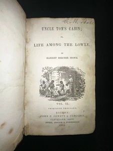 1852 Uncle Tom’s Cabin Vol. II – First Edition - Harriet Beecher Stowe - Picture 1 of 4