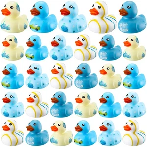 48 Stck. Blau Thanksgiving Gummienten 2 Zoll Mini Herbst Gummienten mit Kürbis... - Bild 1 von 6