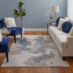 Feizy 39N3F Jewel 8 x 10 Area Rug in Taupe, Easy Care Stain Resistant Fade Re... - Picture 1 of 9
