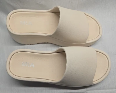 Mujer MIA Niña Gruesa Tobogán Beige Sintético Talla 9 Mediana Foto 1 de 4