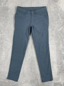 Pantalones Lululemon ABC Para Hombre 30 Azul Gris Calce Ajustado 5 Bolsillos Elastizados Rendimiento - Imagen 1 de 13