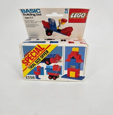 Vintage Lego Universal Set 1598 Basic Building Set Box 1987 -  SEALED - Image 1 of 4