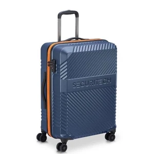 NEW Securitech By Delsey Patrol Exp. Spinner Case Blue 65.5cm - Picture 1 of 9