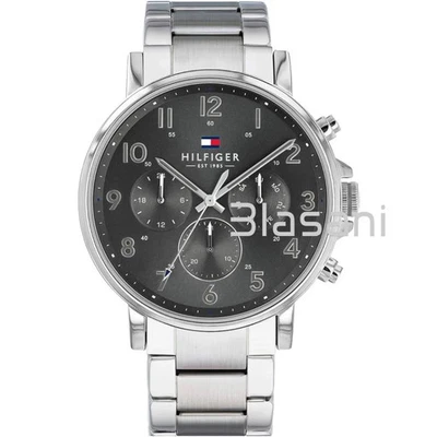 Tommy Hilfiger 1710382 Men's Silver Stainless Steel Watch 46mm - Image 1 of 4