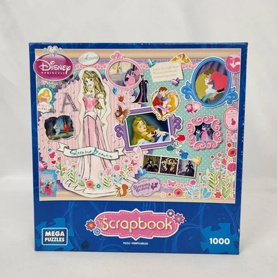 New Sealed Disney Scrapbook "Princess Aurora" Sleeping Beauty 1000 Pc Puzzle - Image 1 of 4