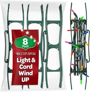  SEWANTA Christmas Lights Storage Holder [Set of 8] All-Purpose Light Cord Wind - Picture 1 of 13