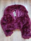 Topshop Petite Xs Feather Jacket Coat Brand New With Tags