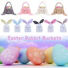 Kids Tote Bag Handbag Easter Rabbit Buckets Lovely Storage Bag Bunny Basket