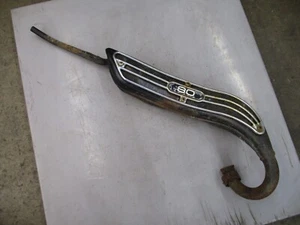 YAMAHA GT80 GT MX 80 MUFFLER EXHAUST BAFFLE SILENCER PIPE TAILPIPE COMPLETE - Picture 1 of 10