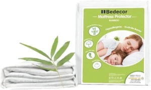 Viscos Waterproof Mattress Protector Cover Premium Bamboo 160x200 cm Bedecor New - Picture 1 of 9