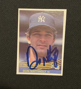 New York Yankees Don Mattingly Signed Rookie Card COA Proof Photo 3 - Picture 1 of 4