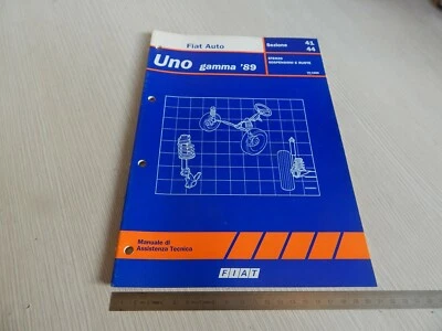 MANUALE ASSISTENZA TECNICA ORIGINALE 1989 FIAT UNO STERZO SOSPENSIONI RUOTE - Immagine 1 di 4